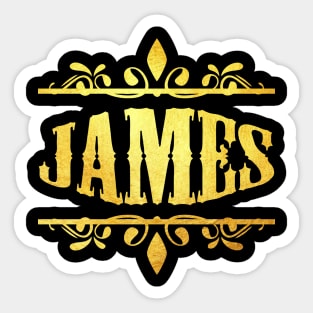 JAMES NAME Sticker